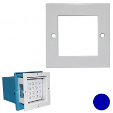 Φωτιστικό Χωνευτό Τετράγωνο LED 1W 230V Μπλέ φως Αλουμινίου Λευκό 9632 IP54